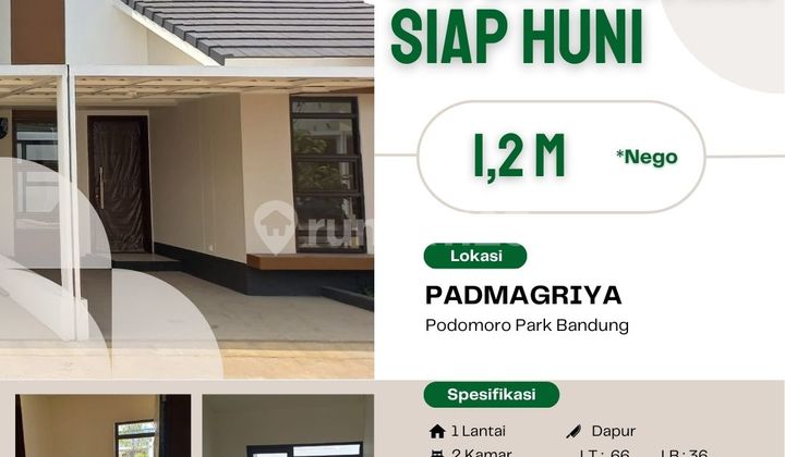1-Story House in Padmagriya Cluster, Podomoro Park Bandung, Bandung