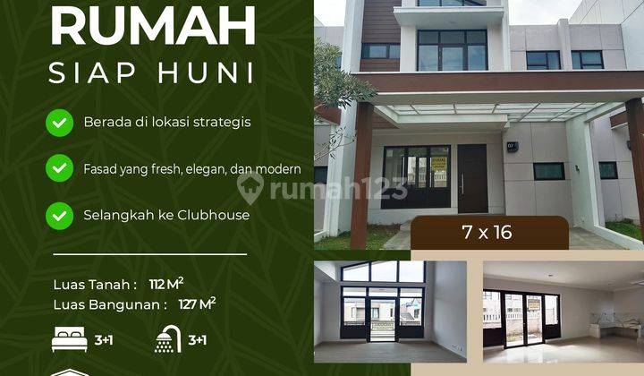 Rumah 2 Lantai Klaster Fashagriya Podomoro Park 1