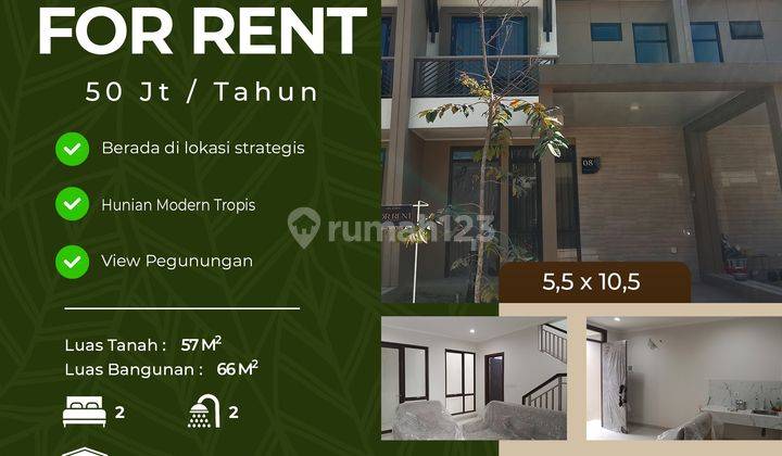 Disewakan Unit 2 Lantai Semi Furnished Klaster Padmagriya Podomoro Park  1