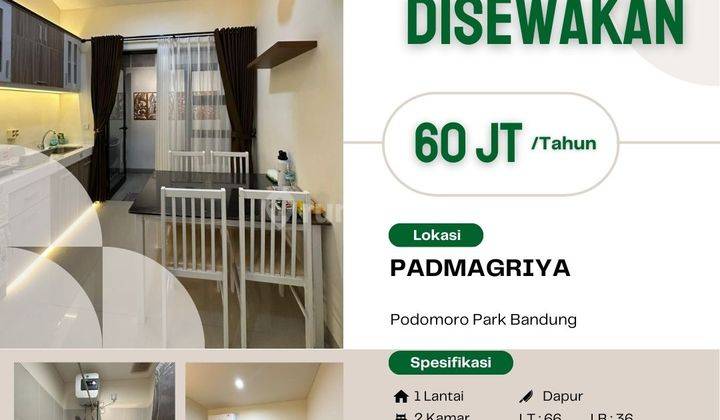 Sewa Rumah Murah 1 Lantai Podomoro Park Fully Furnished 1