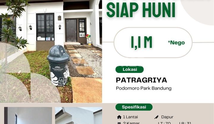 Dijual Rumah Siap Huni Cluster Patragriya Podomoro Park Bandung Dijual Rumah Siap Huni Cluster Patragriya Podomoro Park Bandung