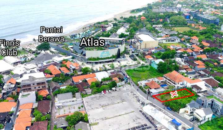 Dijual Tanah Prime Location Dekat Pantai Berawa, Finn's dan Atlas Beach Club