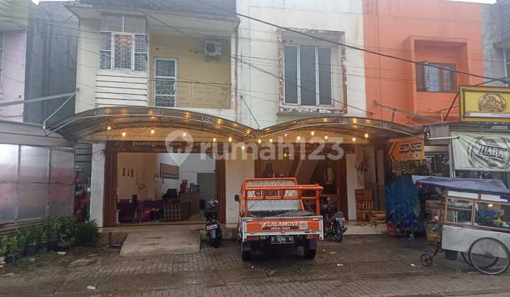 tampak depan dijual ruko 2 lantai di
