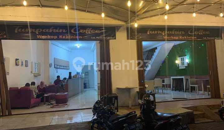 tampak depan dijual ruko 2 lantai di