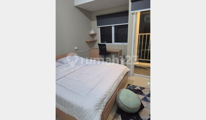 kamar tidur  dijual studio apartemen fully furnished