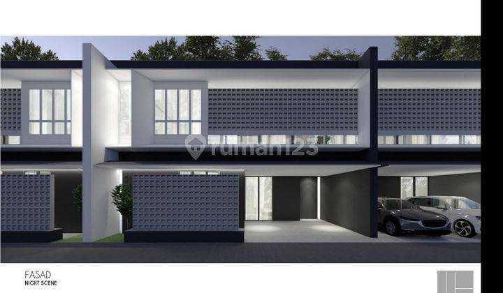 Rumah Minimalis Modern 2 Lantai Baru Dalam Cluster Caman, Bekasi 1