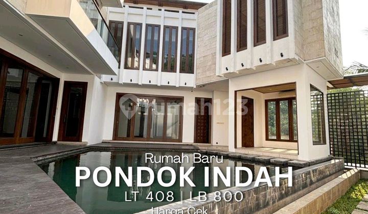 Rumah Baru Bagus Di Pondok Indah Depan Taman Siap Huni Fai