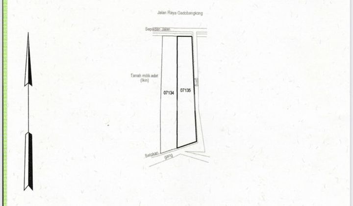 Tanah di Jalan Raya Gadobangkong, SHM 336 m² 7