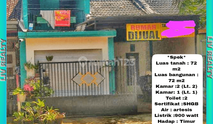 Dijual rumah sederhana 2 lantai, strategis. 1