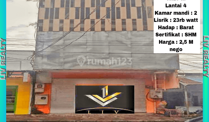 Dijual ruko strategis 4 lantai, tempat Pinggir jalan. 1