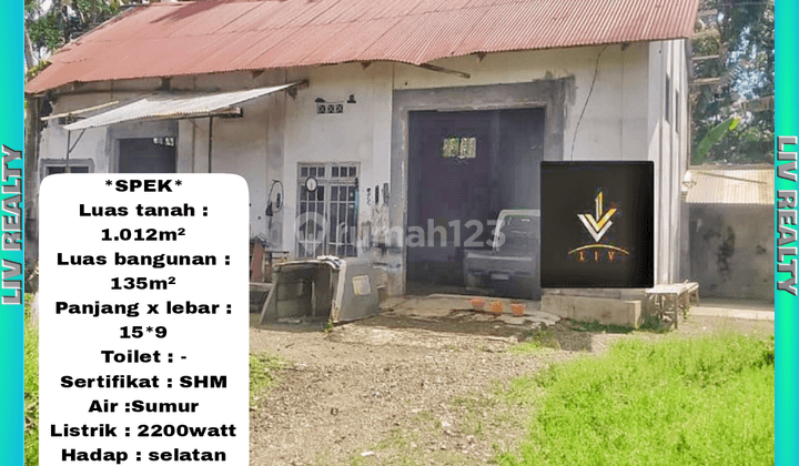Disewakan gudang sudah pagar tembok keliling. 1