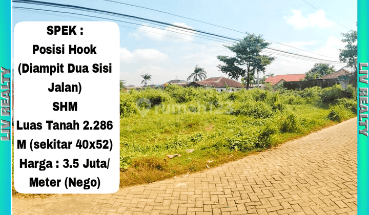 Dijual tanah luas & strategis, dekat Roxy Mall. 1