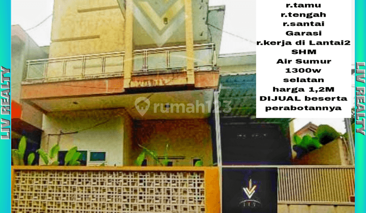 Dijual rumah 2lantai beserta perabot, Hunian nyaman. 1