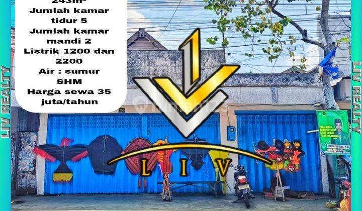 Disewakan rumah + toko dekat Pasar Gebang. 1