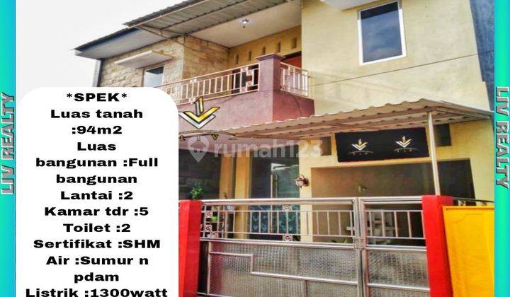 Dijual rumah 2 lantai siap huni, dekat kota. 1