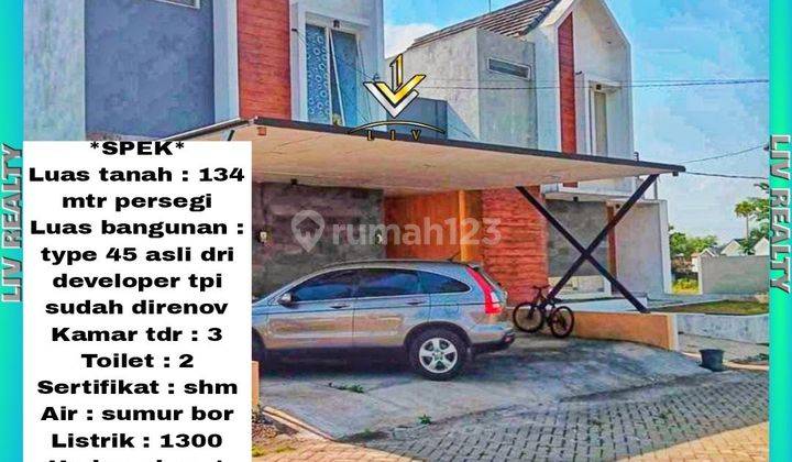 Dijual rumah oper kredit 2 lantai siap huni. 1