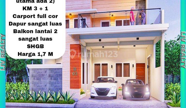 Dijual rumah baru 2 lantai idaman keluarga. 1