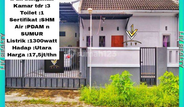 Dikontrakan rumah siap huni bersih luas & bebas banjir. 1