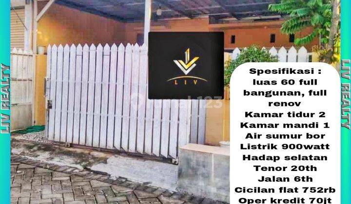 Dijual rumah full renov siap huni, dekat pondokan & Kampus 1