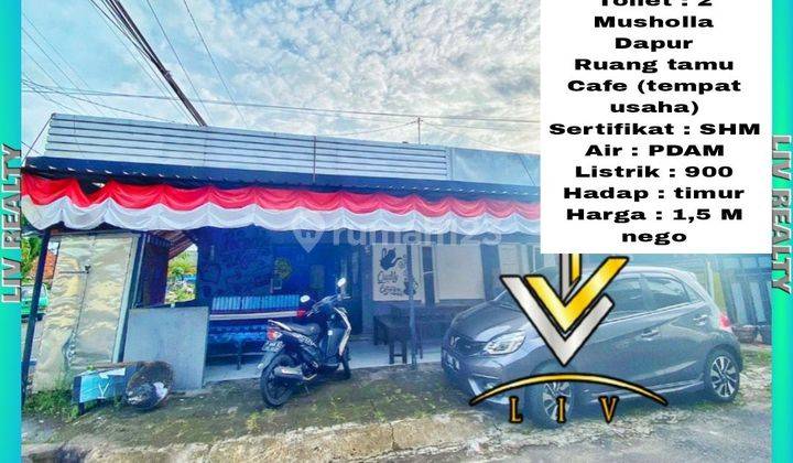 Dijual rumah + cafe strategis buat hunian&usaha. 1