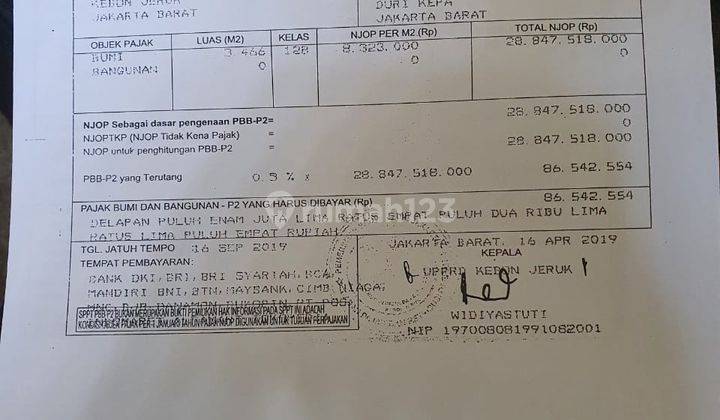 Dijuall tanah di duri Kepa " kebon jeruk " 6