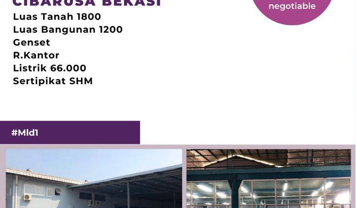 Pabrik Siap Pakai Lokasi Strategis Dibekasi 1