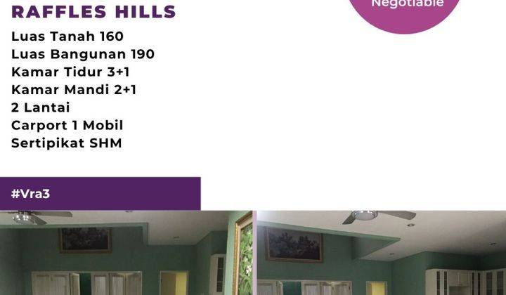 Dijual Cepat Rumah Bagus Siap Huni Di Raffles Hills Cibubur 1