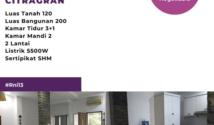 Dijual Murah Rumah Paling Strategis,nyaman Dicitra Grand cibubur 2