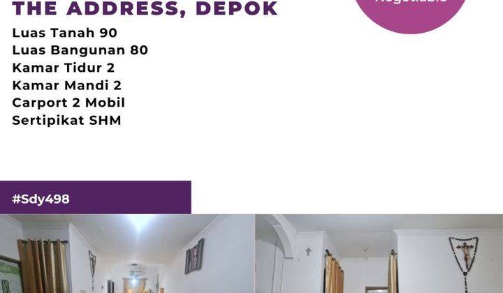 Dijual Murah Bagus Siap Huni Di The Address Perbatas Depok  2