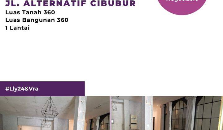 Disewa Ruko Paling Strategis Di Jln Altenatif Cibubur 1