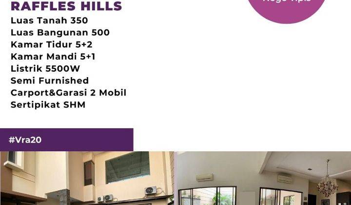 Dijual Rumah Paling Strategis,bagus,diraffles Hill cibubur 1