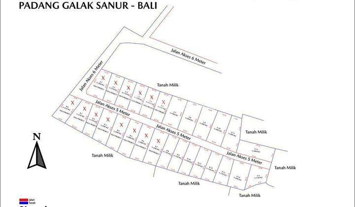 DIJUAL TANAH KAVLING HARGA BAGUS DI PADANG GALAK SANUR 2