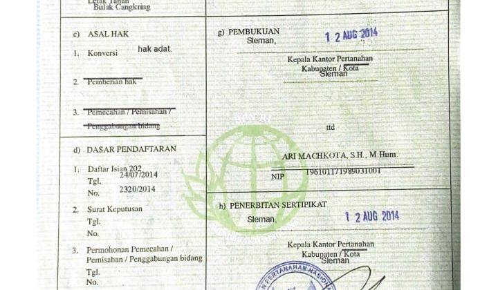 Ruko di Jalan magelang km 15 358 m SHM Sudah Renovasi 3