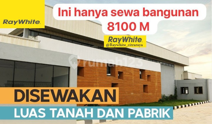 Rent a Good & Affordable Factory or Building 8100 m on Jl M Toha Mauk