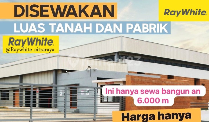 Factory / Building for Rent, 6000 sqm area, Container Access in Mauk