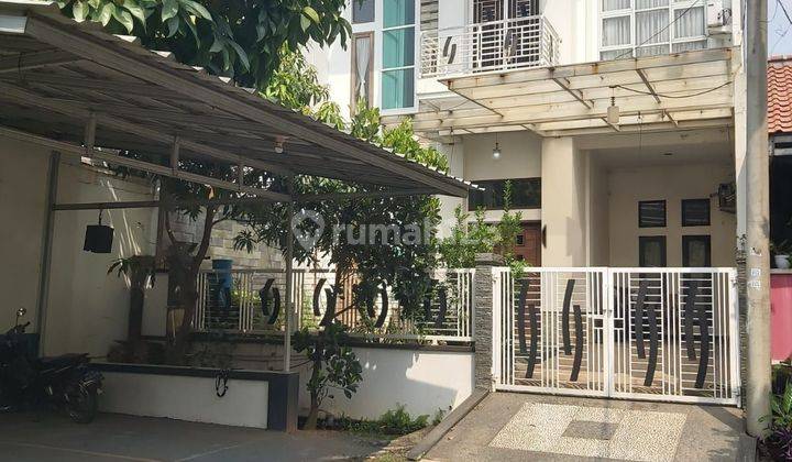 Rumah 2 lantai fi hoek sudah renovasi dalam cluster di harapan indah bekasi 1