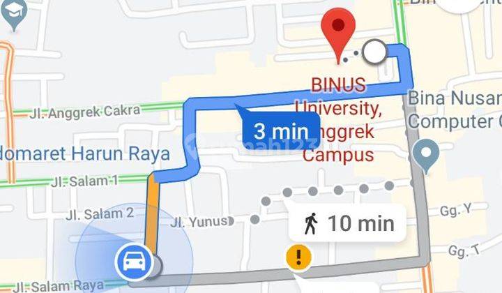 Tanah dekat binus dan perkantoran cocok untuk residence/kost 5
