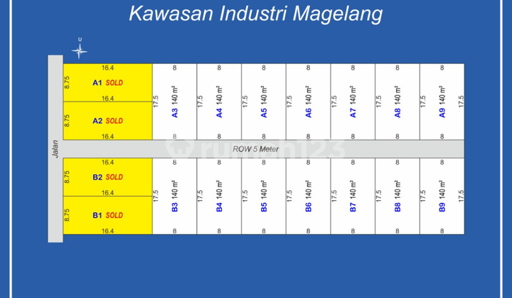 Cocok Bangun Kost, Kavling Tempuran Kawasan Industri Magelang 4