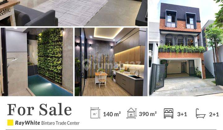 Dijual Rumah Baru Siap Huni Ada Private Pool di Pondok Indah 2