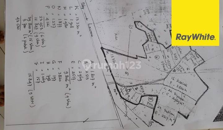 Dijual Tanah SHM di Raya Sengon Agung Industri Purwosari Pasuruan 1