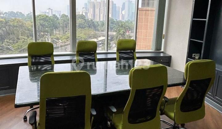 disewakan office space luas 218 semi furnished menara sudirman jakarta selatan 2