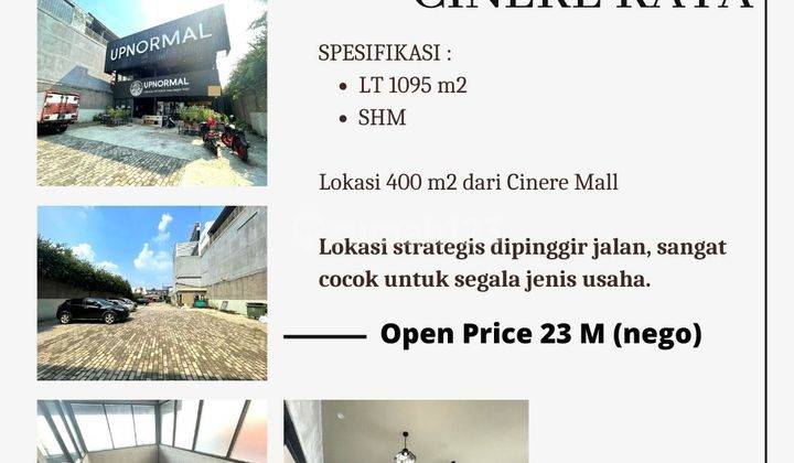 Ruang Usaha di Cinere Raya 1095 m SHM 10