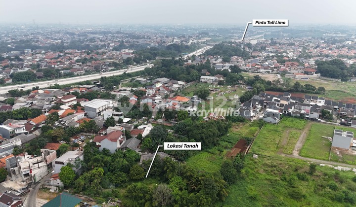 For Sale Prime Land in Cinere Near Limo Toll Access