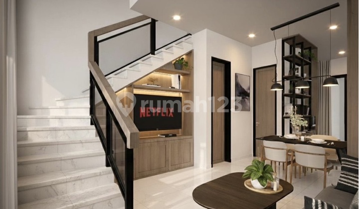 Bebas Banjir, Rumah, 2 Lantai, SHM, Dekat Akses Tol 2