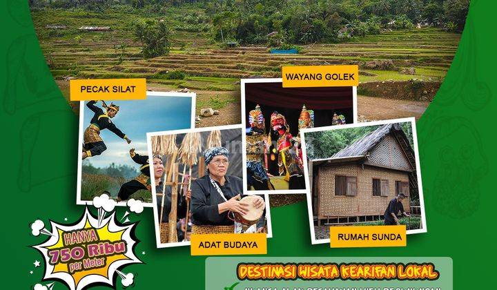 Jual Tanah kavling dengan tema desa wisata! Auto cuan! 1