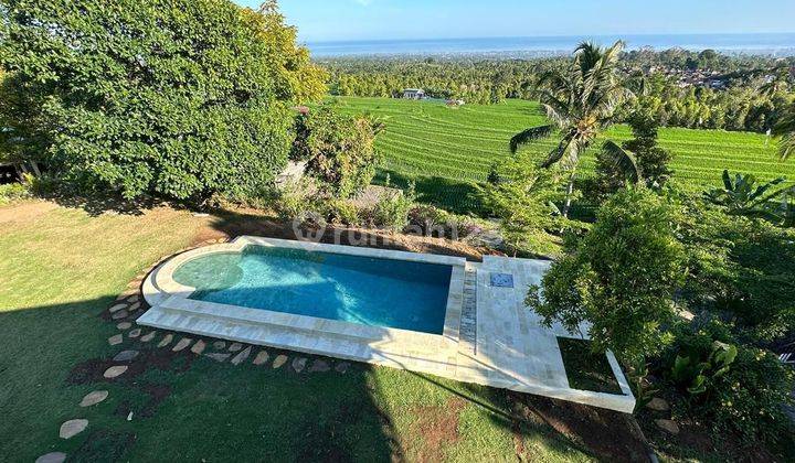 Land for sale with bonus villa Singaraja Bali with sea view rice fields 1