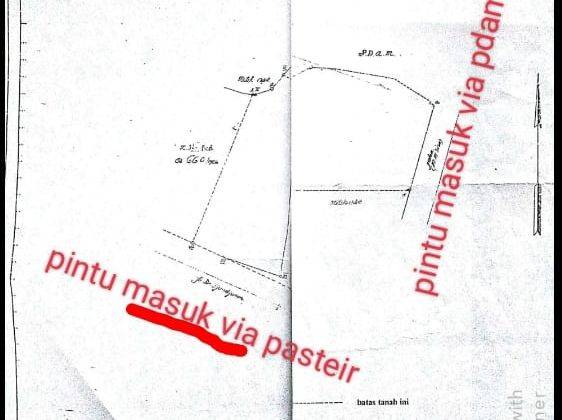 Jual Rumah Hitung Tanah Di Pasteur 3624 M² Shm 2