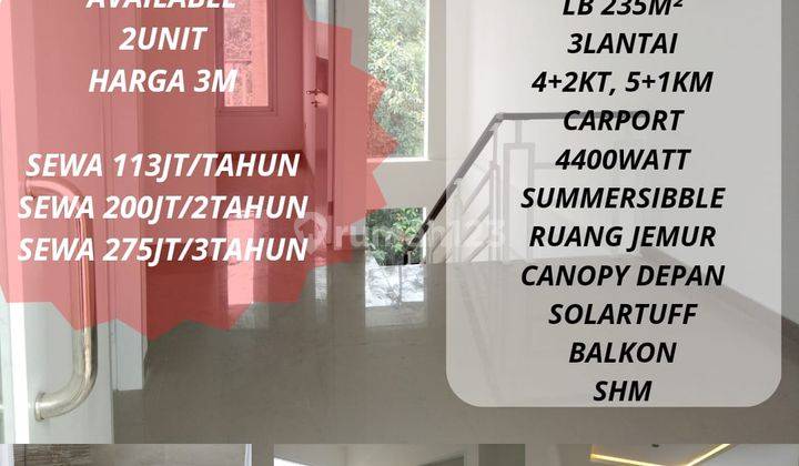 Rumah Bagus 3 Lantai di Sayap Pasteur SHM 1