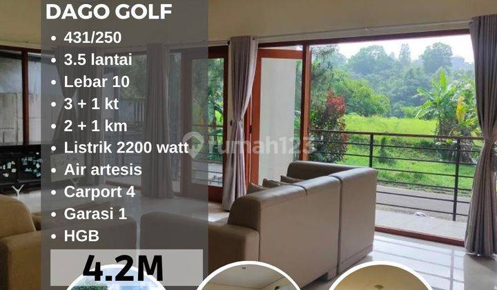 Rumah villa Dago Golf 3 Lantai Bagus Timur 1