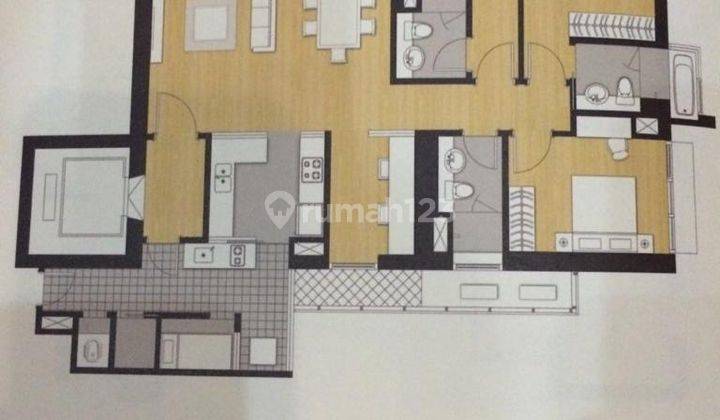 Sewa Semi Furnish The St Moritz Apartemen 151m2 4BR Puri Jakarta Barat 2